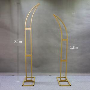 Nouvelle décoration d'arche de fleur de mariage en plein air porte de vache en <span class=keywords><strong>fer</strong></span> forgé avec Arrangement d'arc en métal en forme de cercle - Product Image 6