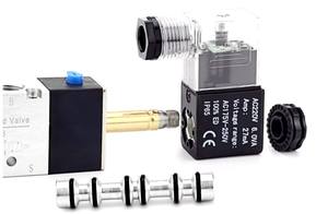 4v/3v210 V210 אלומיניום פנאומטי שסתום התפלגות תלת-כיווני שסתום התפלגות פנאומטי - Product Image 4