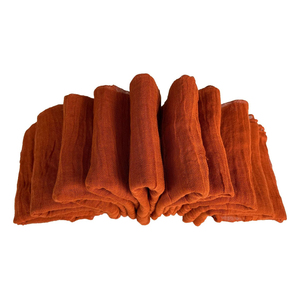 Vente chaude 100% serviettes en lin brodées à la main nappe de mariage réutilisable pour les fêtes à la maison événements classique jetable - Product Image 5