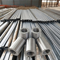 Coupleur de raccordement de barres d'armature efficace et durable en acier galvanisé standard pour acier au carbone, pour matériaux de construction métallique d'atelier