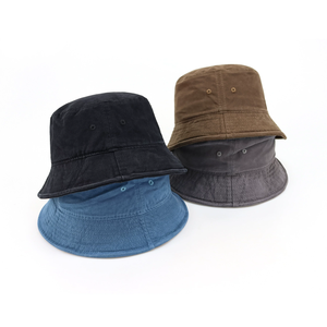 100% Cotton Denim Bucket <b>Hat</b> Plain Logo Custom Fisherman <b>Hat</b> for <b>Hiking</b> Camping Fishing Outdoor Boonie <b>Hat</b> - Product Image 4