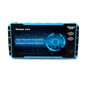 Richmor Android Touch Screen 2ch 1080P Mobile DVR Taxi Cctv System SD Card Storage Audio GPS 4G Wifi Navigation Car Monitor