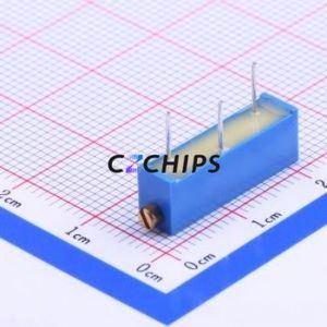 Résistance/potentiomètre réglable 3006P-1-502LF, composant traversant (THT)-3P, 6,4x4,8 mm, résistance 5 kOhm, 10 %, 750 mW, 100 ppm/ ℃ - Product Image 2