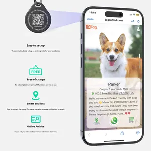 Placas de Identificación Personalizadas para Mascotas con Código QR, Perfil en Línea, Escaneo de Ubicación, Alertas Antipérdida, Etiqueta para Gatos - Product Image 4