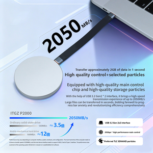 ITGZ Aluminum 1TB Portable SSD - 2050MB/s High-Speed Transfer, Slim & Lightweight External <b>Hard</b> <b>Drive</b> for Mobile and Computer Ss - Product Image 6