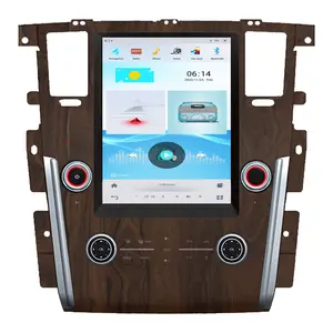 13.3'' Qualcomm 4+64GB Wood color Car audio multimedia Android Car Radio DVD Player For NISSAN PATROL 2010- Carplay