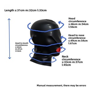 Fournisseur direct d'usine, masque en latex 2D gaufré pour adultes avec <span class=keywords><strong>tube</strong></span> nasal et fermeture à glissière, masque BDSM assemblable ODM - Product Image 4