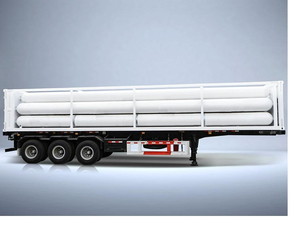 2025 d'occasion 20ft Skid CNG Tanker grande capacité 12 tubes cylindre en acier sans soudure utilisé 6x4 entraînement huile longue remorque à vendre - Product Image 5