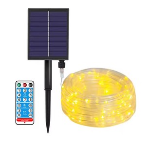 Bán Hot LED năng lượng mặt trời Powered Rope ống đèn ngoài trời không thấm nước dải đèn vườn Vòng hoa cho Giáng sinh sân trang trí - Product Image 3