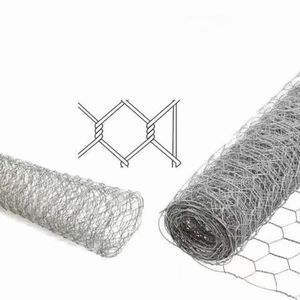 BWG21X3/4" Galvanized Perforated Hexagonal Wire <b>Mesh</b> Chicken Wire <b>Mesh</b> Fence Roll Cutting Service for Gabion Poultry <b>Netting</b> - Product Image 2