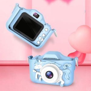 Mini Videocámara HD de 2.0 Pulgadas, Cámara Digital Infantil con Diseño de Unicornio, Cámara para Selfies para Niños Pequeños, Gran Angular de 180°, Memoria HDD/Flash - Product Image 1