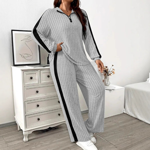 <span class=keywords><strong>Pull</strong></span> en polyester et élasthanne à manches longues décontracté pour femmes de <span class=keywords><strong>grande</strong></span> <span class=keywords><strong>taille</strong></span>, mode automne, commerce extérieur européen américain, 171 - Product Image 1