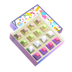 ระเบิดอาบน้ำเกลือเอปซอนธรรมชาติทำมือแบบฟู่ฟ่อง ขายส่งยอดนิยม ช่วยผลัดเซลล์ผิว บำรุงผิว ออร์แกนิค สำหรับอาบน้ำและฝักบัว - Product Image 1