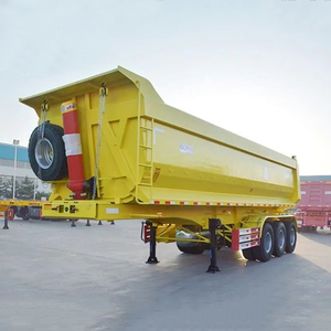 Trailer sampah hidrolik bentuk U untuk mesin cetak miring Dumper Tipping Semi Trailer Tipper dengan kualitas tinggi - Product Image 6