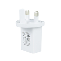 Chargeur mural certifié UKCA, prise britannique à 3 broches, 5W 10W, adaptateur 5V 1A 2A USB, chargeur de voyage portable, directement de l'usine