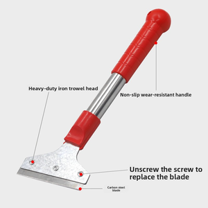 <span class=keywords><strong>Cuchillo</strong></span> de limpieza de mango rojo de mango corto de 28cm/38cm, cabeza de hierro, funda de plástico, mango de acero inoxidable - Product Image 5