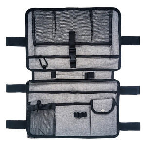Sac de rangement portable personnalisé pour déambulateur, sac latéral pour fauteuil roulant, sac d'épicerie pliable, organiseur d'accessoires avec porte-gobelet - Product Image 3