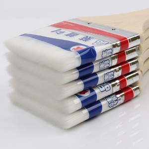 Pinceles planos para pintura con mango de madera de 75 mm, pincel para pintura a base de agua para uso en bricolaje y ferretería. - Product Image 2