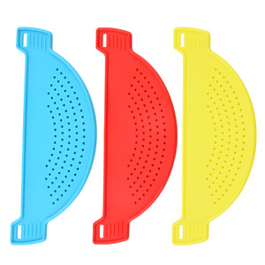 Colador <span class=keywords><strong>de</strong></span> olla <span class=keywords><strong>de</strong></span> mano, colador <span class=keywords><strong>de</strong></span> olla <span class=keywords><strong>de</strong></span> plástico, colador lateral, escurridores <span class=keywords><strong>de</strong></span> olla <span class=keywords><strong>de</strong></span> <span class=keywords><strong>Pasta</strong></span> para Fideos, frutas y verduras - Product Image 1