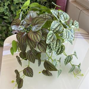 スイカの葉3D一握りミニ人工植物卸売 - Product Image 5