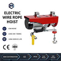 CE Anticorrosion Wear Resistant 110V 220V Wireless Wired Control Wire Rope Pulling Hoist untuk Perawatan Pertanian dan Bengkel
