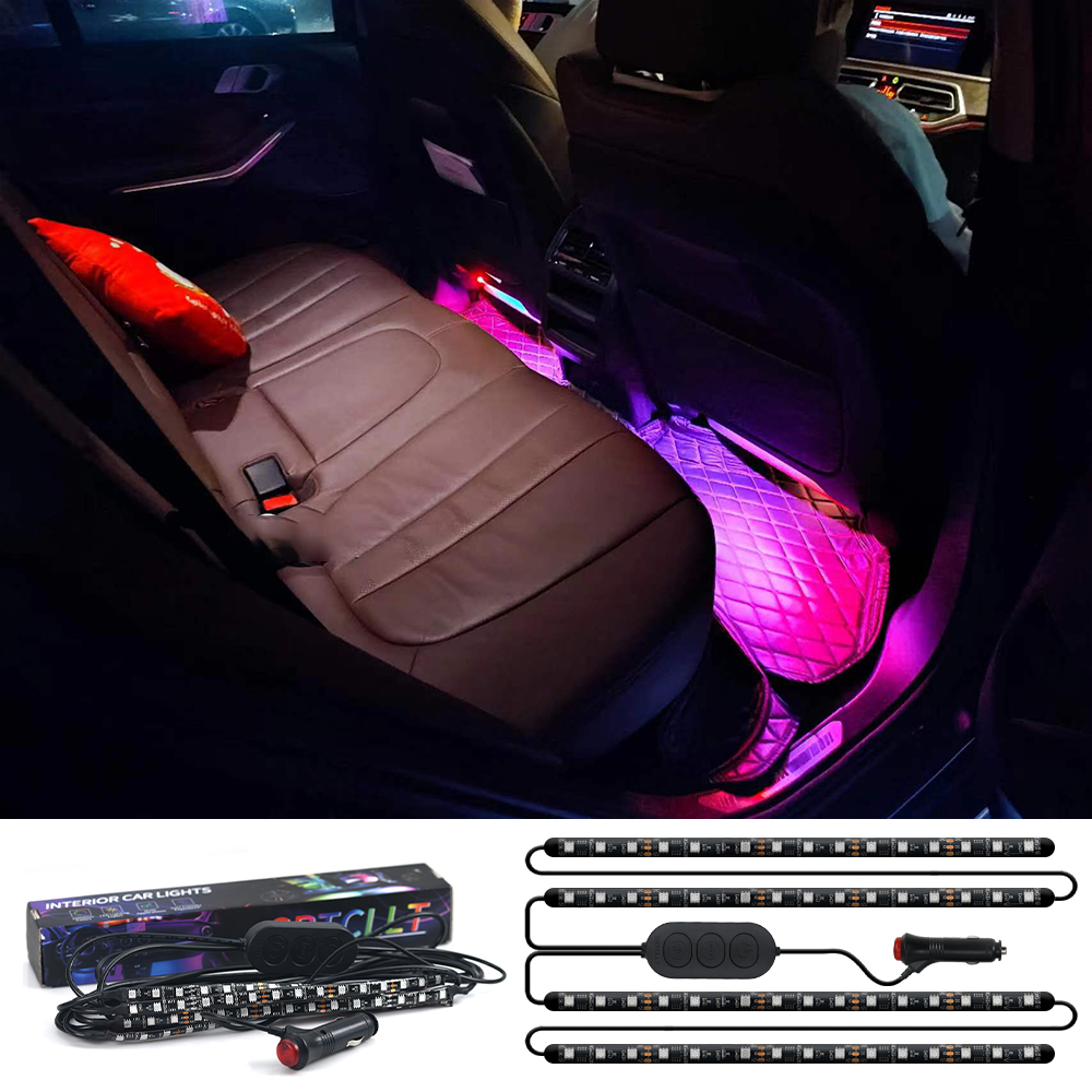 Interior Car Lights Car Led Lights APP Control with Remote Music Sync Color Change RGB