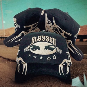 Gorras de Béisbol de Alta Calidad con Diseño de 5 Paneles de Gamuza para Hombre, Gorras Deportivas con Pedrería, Gorras Personalizadas Baez X Adriano Zendejas - Product Image 5