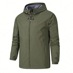 Waterproof Windbreaker <b>Jacket</b> Long Thin Hooded Breathable Quick Dry Custom Logo Plus Size Unisex Men's Women's Outdoor - Product Image 2