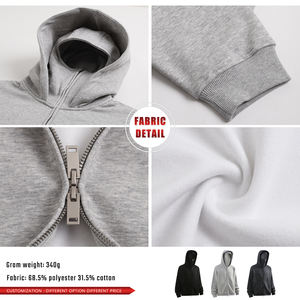 Sweat à capuche zippé High Street Silhouette Sports, coupe-vent, anti-poussière, double fermeture éclair, masque facial intégré, pour homme - Product Image 6