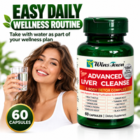 Capsules de soutien hépatique au Chardon-Marie, Curcuma, Pissenlit et Artichaut – Complément Herbal Quotidien Antioxydant pour le Bien-être et la Détoxification