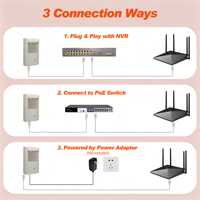 8MP PoE bekabelde Pir verborgen beveiligings-IP-camera, detectie van menselijke beweging, ingebouwde microfoon, op afstand bekijken P2P, 8mp 3,7 mm pinhole-lens, bekabeld