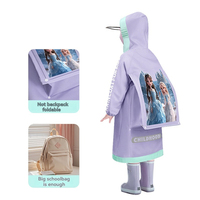 Imperméables sur mesure pour garçons et filles, avec sacs à dos, en fibre de polyester de haute qualité, dans une variété de couleursÉcole