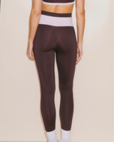 Leggings de yoga personnalisés à séchage rapide, double couche contrastante, avec soutien-gorge intégré, écologiques, ultra-doux, résistants aux squats