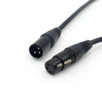 Câble XLR mâle à femelle Microphone vers câble amplificateur Câble OFC XLR 3 broches 5 broches