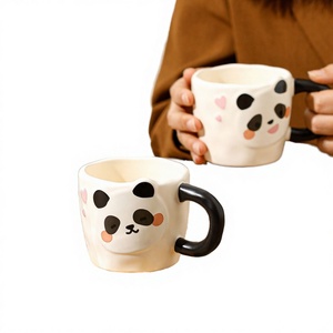 ชุดแก้วกาแฟเซรามิกทำมือ TOPTIGER เป็นมิตรกับสิ่งแวดล้อม พร้อมฐาน ดีไซน์ทันสมัย ช้อน ใช้กับเครื่องล้างจานและไมโครเวฟได้ ปลอดสาร BPA - Product Image 2