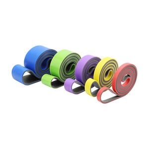 Bandes de Résistance Élastiques de Yoga Robustes à Double Couche Colorées pour Exercices de Traction et Sangles de Tension pour Épaules et Dos - Product Image 2