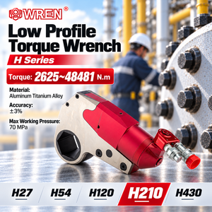 Llave Hidráulica de Alto Torque de Aleación de Aluminio y Titanio 48481Nm, Tipo Cassette de Perfil Bajo Modelo H210 para Atornillado de Bridas de Alta Resistencia - Product Image 1