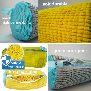 Nouveau sac de nettoyage pour chaussures en chenille, grande taille, épais, personnalisé, avec fermeture éclair, lavable en machine, pour baskets et linge - Product Image 5