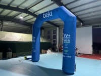 Arche gonflable publicitaire scellée de marque en PVC renforcé pour la grande ouverture des commerces de détail