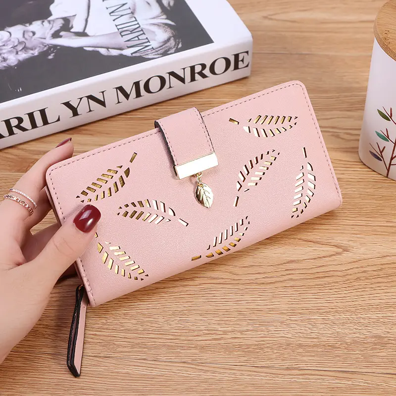 Womens Purses 2022 Girls Long Female Leather Wallet Pocket Money Bag Women Clutch Purse Designer Wallets Famous Brands QB014-1