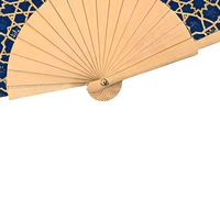 Éventail pliant islamique de 23 cm, imprimé de motifs géométriques arabes, logo personnalisé, cadeau du Ramadan