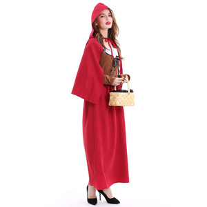 Disfraz de Caperucita Roja para mujer al por mayor, disfraz de Carnaval y Halloween - Product Image 5