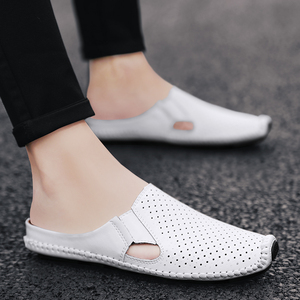 <span class=keywords><strong>Ciabatte</strong></span> Estive Traspiranti di Alta Qualità in Vera Pelle per Cuochi, Design alla Moda, Scarpe da Uomo in Vera Pelle - Product Image 6