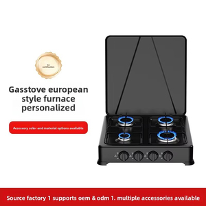 Estufa de <span class=keywords><strong>Gas</strong></span> de 4 Quemadores de Alta Calidad con Diseño Europeo 2026, Cocina para el Hogar, Cocina de Camping para Exteriores - Product Image 6