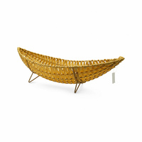 Panier en PP tissé écologique, motif bambou, qualité alimentaire, durable, facile à nettoyer, style japonais, pour servir fruits et légumes à la maison
