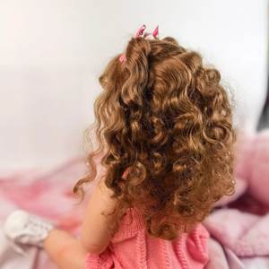 Cheveux enracinés bébé pleine Silicone nouveau-né poupée peut bain 55cm <span class=keywords><strong>Reborn</strong></span> fille bébé poupées pour cadeau pour enfants - Product Image 4
