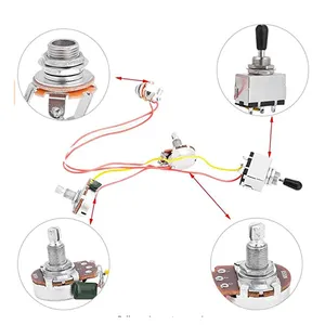 Wholesale Prewired guitar wiring harness for LP Electric Guitar Parts