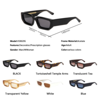 Hochwertige Maßgefertigte Eigene Logo Luxus Designer Retro Sonnenbrillen Polarisiert UV400 Kleine Rechteckige Damen Herren Acetat-Sonnenbrillen