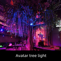 Éclairage professionnel Rideau d'eau Arbre Avatar Lumières à fibres optiques LED pour extérieur, jardin, parc