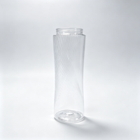 Pot à boisson en plastique PET transparent JMT C15 520ML avec logo personnalisé pour jus, lait, thé, café, emballage avec couvercle facile à ouvrir
